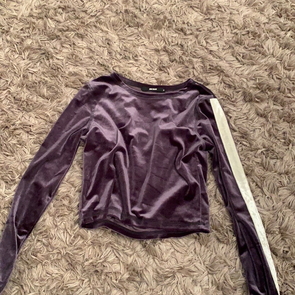 Velvet crop top